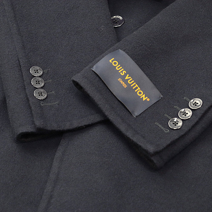 LOUIS VUITTON coat [Outer material] 99% wool, 1% silk [Lining] 100% cupra Navy, Black RM241Q TSY HQC40E mens 52 Used Authentic