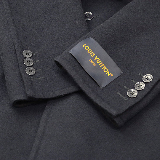LOUIS VUITTON coat [Outer material] 99% wool, 1% silk [Lining] 100% cupra Navy, Black RM241Q TSY HQC40E mens 52 Used Authentic