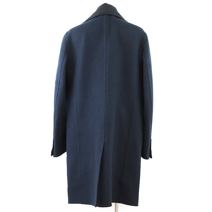 LOUIS VUITTON coat [Outer material] 99% wool, 1% silk [Lining] 100% cupra Navy, Black RM241Q TSY HQC40E mens 52 Used Authentic
