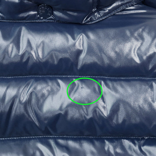 MONCLER coat [Outer material] 100% nylon [Lining] 100% nylon [Filling] 90% down, 10% feather Navy Women 1 Used Authentic