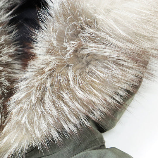 MONCLER coat [Outer material] 70% polyester, 30% cotton [Lining] 100% polyamide [Filling] 90% down, 10% feather khaki Women 1 Used Authentic