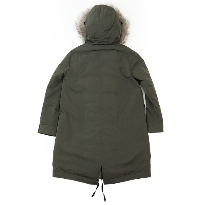 MONCLER coat [Outer material] 70% polyester, 30% cotton [Lining] 100% polyamide [Filling] 90% down, 10% feather khaki Women 1 Used Authentic