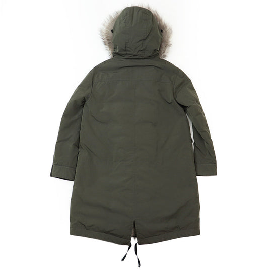 MONCLER coat [Outer material] 70% polyester, 30% cotton [Lining] 100% polyamide [Filling] 90% down, 10% feather khaki Women 1 Used Authentic