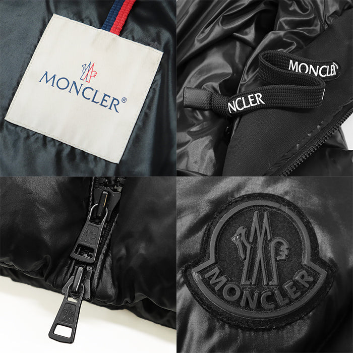 MONCLER Down jacket 100% nylon [Filling] 90% down, 10% feather black mens 2 Used Authentic