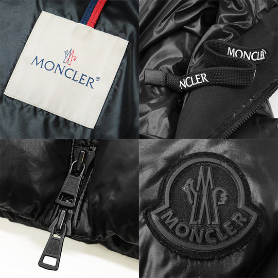 MONCLER Down jacket 100% nylon [Filling] 90% down, 10% feather black mens 2 Used Authentic
