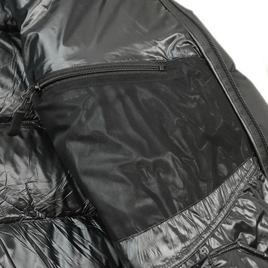 BURBERRY Down jacket [Outer material] 100% nylon; [Lining] 100% polyamide; [Filling] 80% down, 20% feather; [Other material] 87% polyester, 13% cotton black mens L Used Authentic
