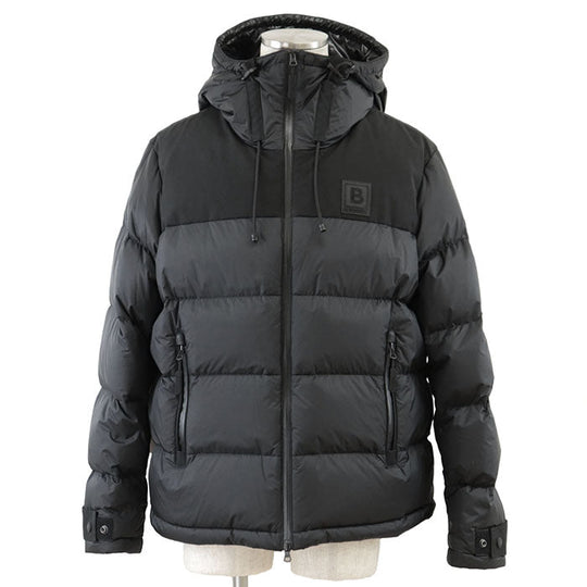 BURBERRY Down jacket [Outer material] 100% nylon; [Lining] 100% polyamide; [Filling] 80% down, 20% feather; [Other material] 87% polyester, 13% cotton black mens L Used Authentic