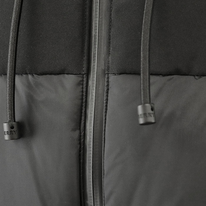 BURBERRY Down jacket [Outer material] 100% nylon; [Lining] 100% polyamide; [Filling] 80% down, 20% feather; [Other material] 87% polyester, 13% cotton black mens L Used Authentic