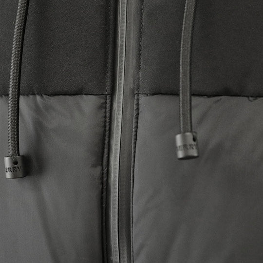 BURBERRY Down jacket [Outer material] 100% nylon; [Lining] 100% polyamide; [Filling] 80% down, 20% feather; [Other material] 87% polyester, 13% cotton black mens L Used Authentic