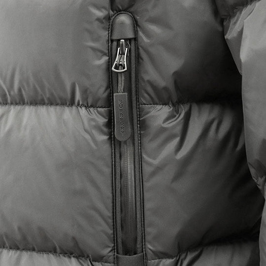 BURBERRY Down jacket [Outer material] 100% nylon; [Lining] 100% polyamide; [Filling] 80% down, 20% feather; [Other material] 87% polyester, 13% cotton black mens L Used Authentic
