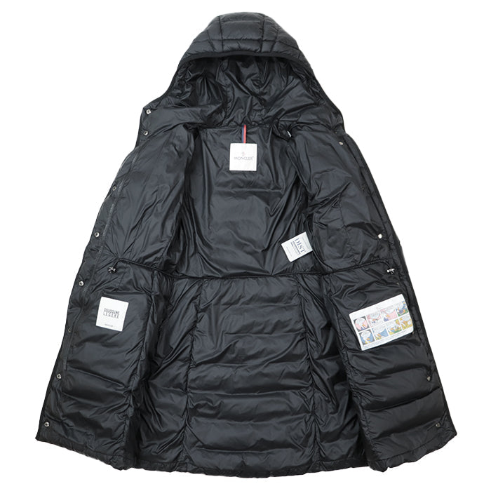 MONCLER Down jacket [Outer fabric] 100% nylon [Lining] 100% nylon [Filling] 90% down, 10% feather [Other fabric] 100% nylon black Women Used Authentic