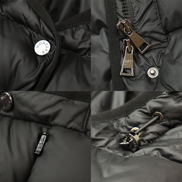 MONCLER Down jacket [Outer fabric] 100% nylon [Lining] 100% nylon [Filling] 90% down, 10% feather [Other fabric] 100% nylon black Women Used Authentic
