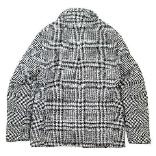 MONCLER Down jacket [Outer material] 100% wool [Lining] 100% nylon [Filling] 90% down, 10% feather [Rib] 100% wool [Other fabric] 100% nylon [Leather part] Cowhide leather black mens 2 Used Authentic