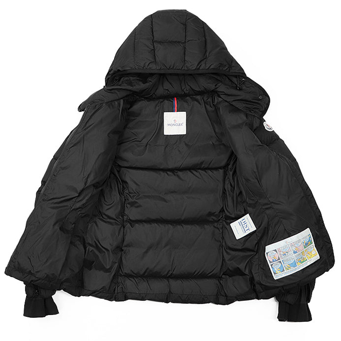 MONCLER Down jacket 100% nylon [Filling] 90% down, 10% feather black BETULA Women Used Authentic