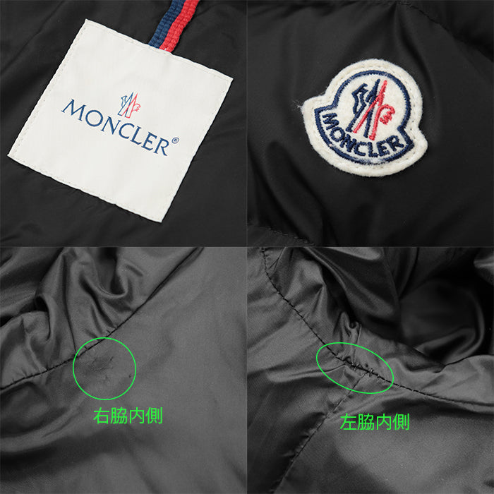 MONCLER Down jacket 100% nylon [Filling] 90% down, 10% feather black BETULA Women Used Authentic