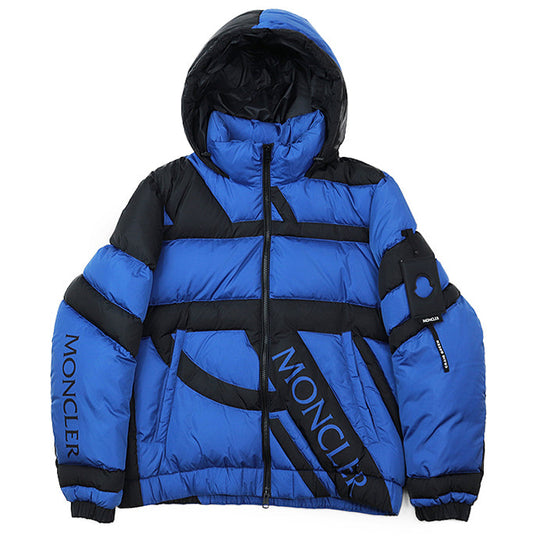 MONCLER GENIUS Down jacket 100% nylon [Filling] 90% down, 10% feather Black, Blue PLUGGERY mens 2 Used Authentic