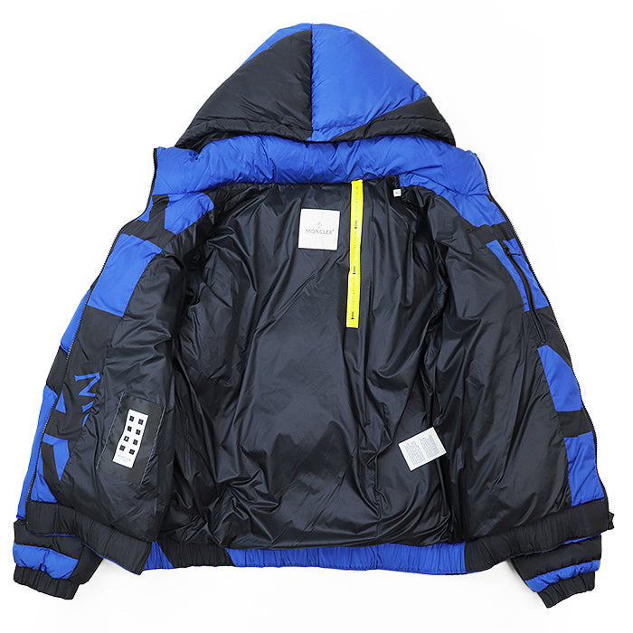 MONCLER GENIUS Down jacket 100% nylon [Filling] 90% down, 10% feather Black, Blue PLUGGERY mens 2 Used Authentic
