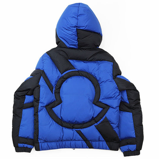 MONCLER GENIUS Down jacket 100% nylon [Filling] 90% down, 10% feather Black, Blue PLUGGERY mens 2 Used Authentic