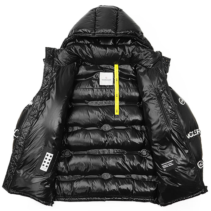 MONCLER GENIUS Down jacket 100% nylon [Filling] 90% down, 10% feather Black, White mens Used Authentic
