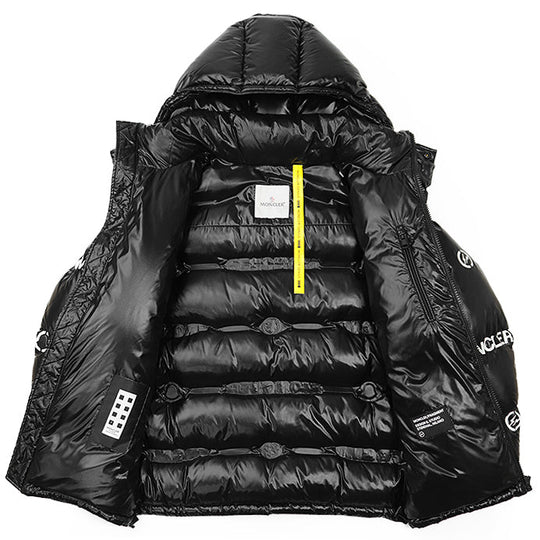 MONCLER GENIUS Down jacket 100% nylon [Filling] 90% down, 10% feather Black, White mens Used Authentic