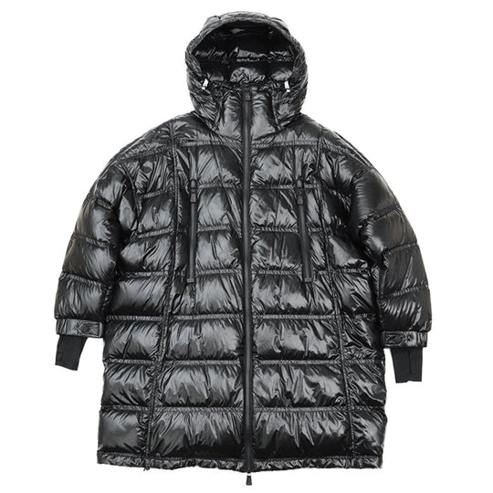 MONCLER GRENOBLE  Down jacket [Outer fabric] 100% nylon; [Lining] 100% nylon; [Filling] 90% down, 10% feather; [Other fabric] 83% nylon, 17% polyurethane black Women 2 Used Authentic