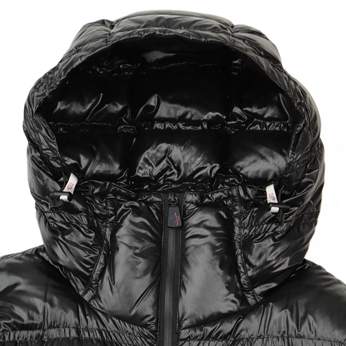 MONCLER GRENOBLE  Down jacket [Outer fabric] 100% nylon; [Lining] 100% nylon; [Filling] 90% down, 10% feather; [Other fabric] 83% nylon, 17% polyurethane black Women 2 Used Authentic