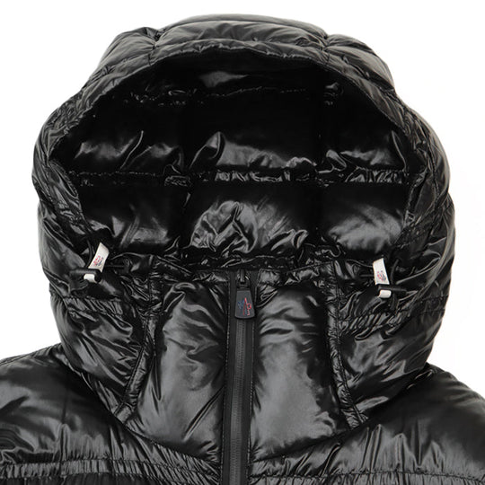 MONCLER GRENOBLE  Down jacket [Outer fabric] 100% nylon; [Lining] 100% nylon; [Filling] 90% down, 10% feather; [Other fabric] 83% nylon, 17% polyurethane black Women 2 Used Authentic