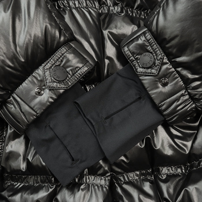 MONCLER GRENOBLE  Down jacket [Outer fabric] 100% nylon; [Lining] 100% nylon; [Filling] 90% down, 10% feather; [Other fabric] 83% nylon, 17% polyurethane black Women 2 Used Authentic