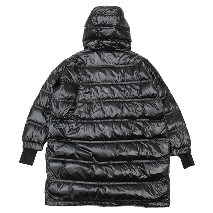 MONCLER GRENOBLE  Down jacket [Outer fabric] 100% nylon; [Lining] 100% nylon; [Filling] 90% down, 10% feather; [Other fabric] 83% nylon, 17% polyurethane black Women 2 Used Authentic