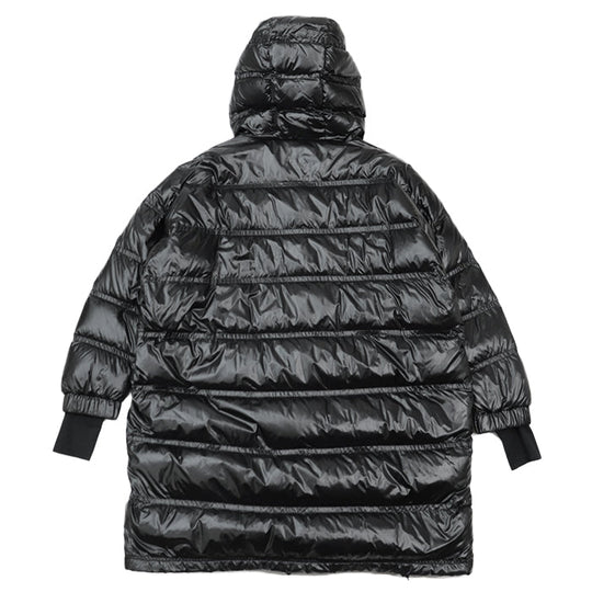 MONCLER GRENOBLE  Down jacket [Outer fabric] 100% nylon; [Lining] 100% nylon; [Filling] 90% down, 10% feather; [Other fabric] 83% nylon, 17% polyurethane black Women 2 Used Authentic