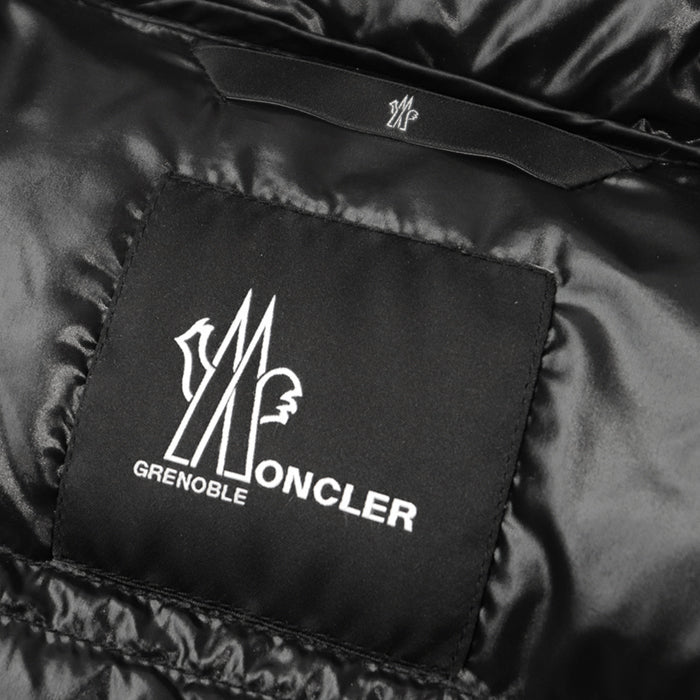 MONCLER GRENOBLE  Down jacket [Outer fabric] 100% nylon; [Lining] 100% nylon; [Filling] 90% down, 10% feather; [Other fabric] 83% nylon, 17% polyurethane black Women 2 Used Authentic