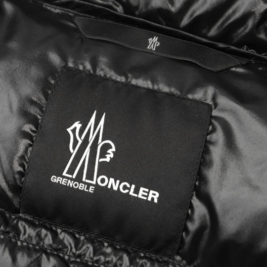 MONCLER GRENOBLE  Down jacket [Outer fabric] 100% nylon; [Lining] 100% nylon; [Filling] 90% down, 10% feather; [Other fabric] 83% nylon, 17% polyurethane black Women 2 Used Authentic