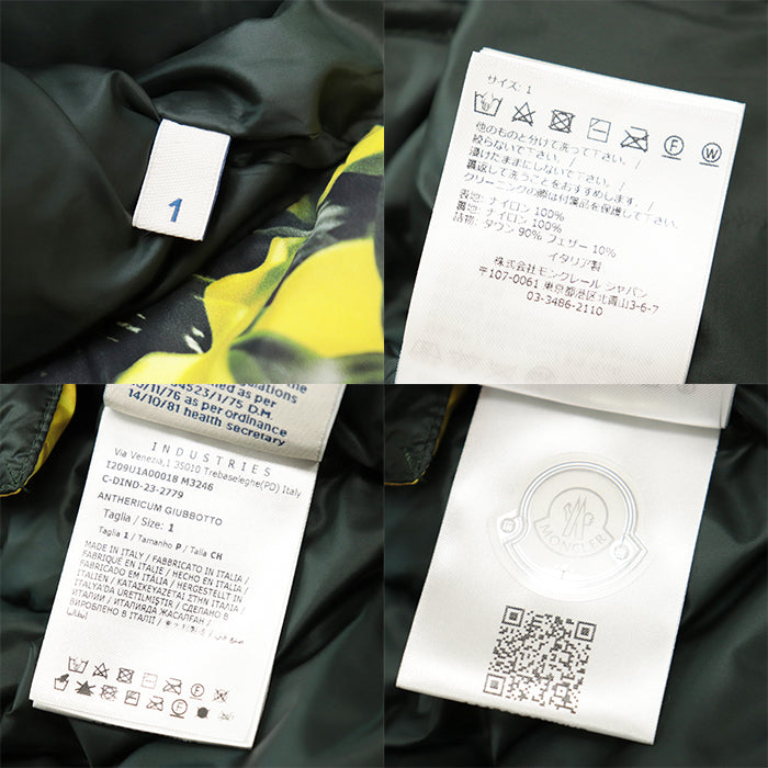 MONCLER GENIUS Down jacket 100% nylon [Filling] 90% down, 10% feather multicolor mens 1 Used Authentic