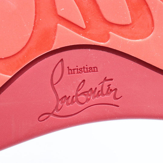 Christian Louboutin sneakers Leather %, Rubber % Red mens 42 Used Authentic