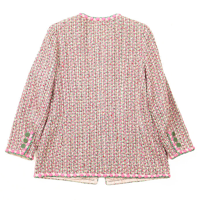 CHANEL Other outerwear Outer material: 1% acrylic, 1% polyester [Outer material] 28% rayon, 27% cotton [Lining] 100% silk Pink, Multicolor 02P P19117 44