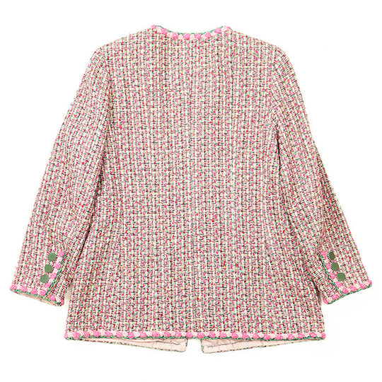 CHANEL Other outerwear Outer material: 1% acrylic, 1% polyester [Outer material] 28% rayon, 27% cotton [Lining] 100% silk Pink, Multicolor 02P P19117 44