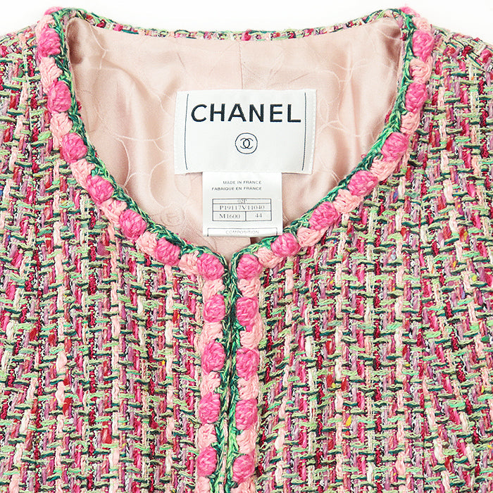 CHANEL Other outerwear Outer material: 1% acrylic, 1% polyester [Outer material] 28% rayon, 27% cotton [Lining] 100% silk Pink, Multicolor 02P P19117 44
