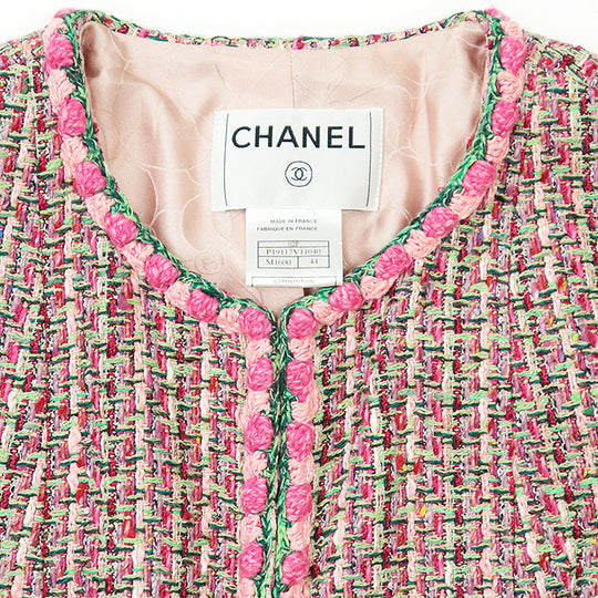 CHANEL Other outerwear Outer material: 1% acrylic, 1% polyester [Outer material] 28% rayon, 27% cotton [Lining] 100% silk Pink, Multicolor 02P P19117 44