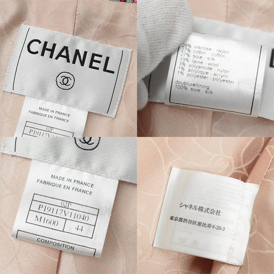 CHANEL Other outerwear Outer material: 1% acrylic, 1% polyester [Outer material] 28% rayon, 27% cotton [Lining] 100% silk Pink, Multicolor 02P P19117 44