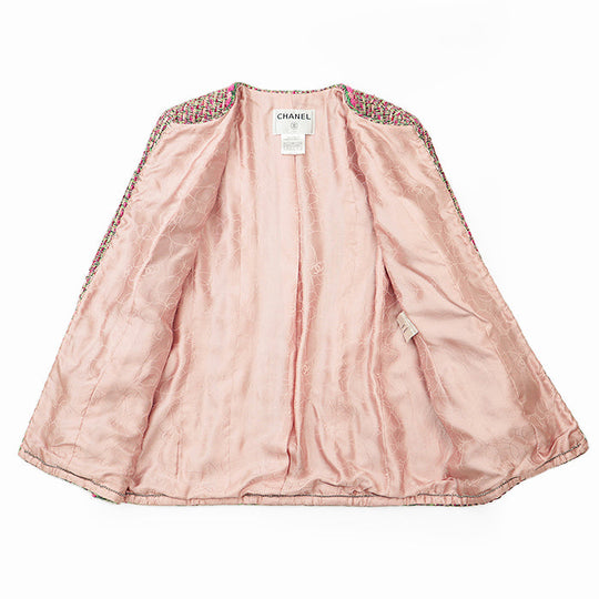 CHANEL Other outerwear Outer material: 1% acrylic, 1% polyester [Outer material] 28% rayon, 27% cotton [Lining] 100% silk Pink, Multicolor 02P P19117 44