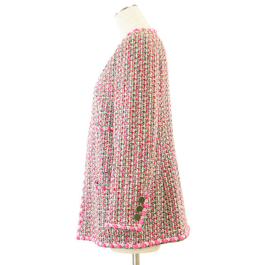 CHANEL Other outerwear Outer material: 1% acrylic, 1% polyester [Outer material] 28% rayon, 27% cotton [Lining] 100% silk Pink, Multicolor 02P P19117 44