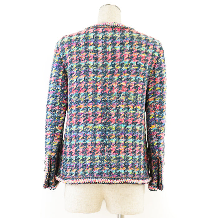 CHANEL Other outerwear [Outer material] 45% silk, 26% wool [Lining] 100% silk multicolor P64526 Women 38 Used Authentic