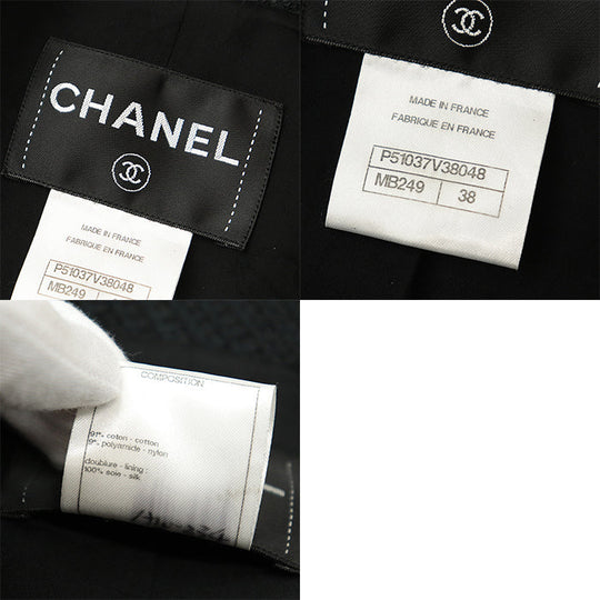 CHANEL Other outerwear [Outer material] 91% cotton, 9% polyamide [Lining] 100% silk black 38