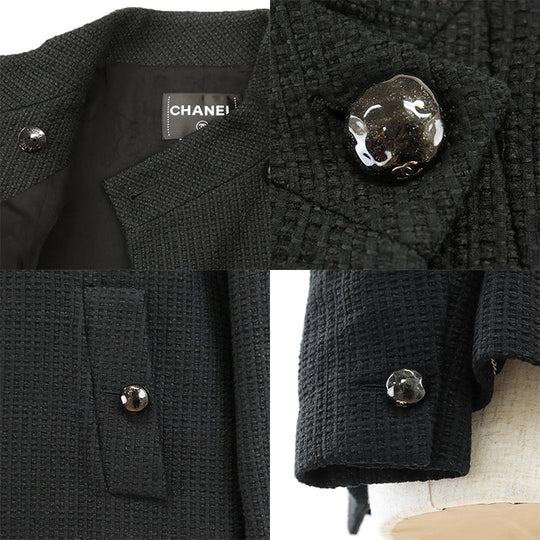 CHANEL Other outerwear [Outer material] 91% cotton, 9% polyamide [Lining] 100% silk black 38