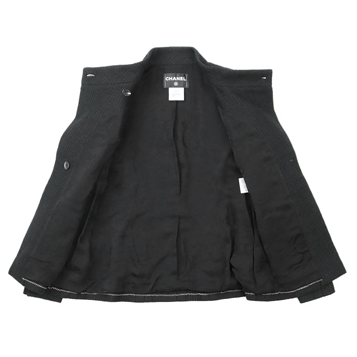 CHANEL Other outerwear [Outer material] 91% cotton, 9% polyamide [Lining] 100% silk black 38