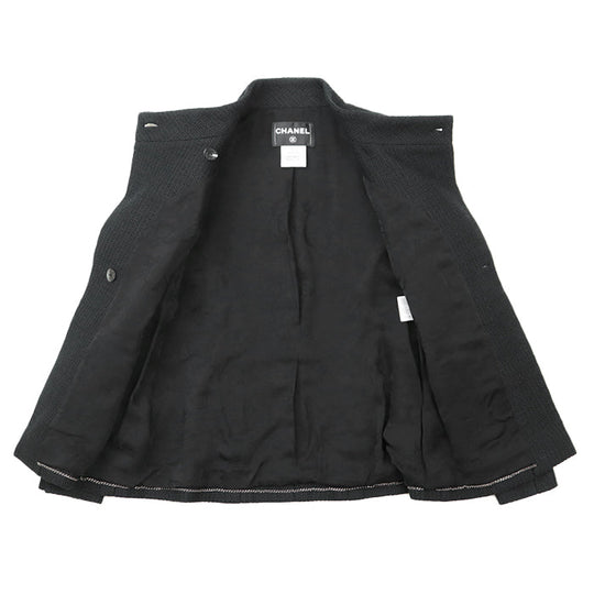 CHANEL Other outerwear [Outer material] 91% cotton, 9% polyamide [Lining] 100% silk black 38