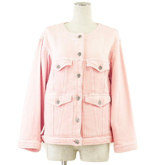CHANEL Other outerwear [Outer material] 100% cotton [Lining] 100% silk pink P60751 Women 36 Used Authentic
