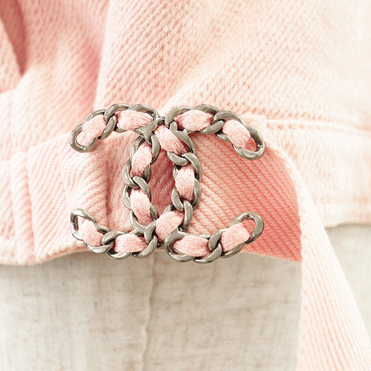 CHANEL Other outerwear [Outer material] 100% cotton [Lining] 100% silk pink P60751 Women 36 Used Authentic