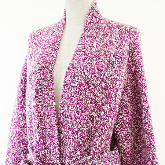 CHANEL knit cashmere Purple, White P59844 36
