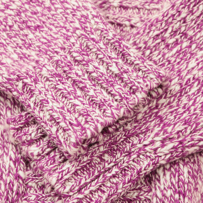 CHANEL knit cashmere Purple, White P59844 36
